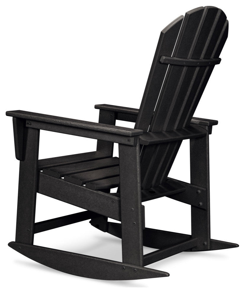 Polywood South Beach Rocking Chair, Black