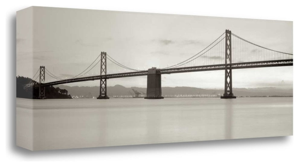 "Bay Bridge Pano - 1" By Alan Blaustein, Giclee Print on Gallery Wrap Canvas
