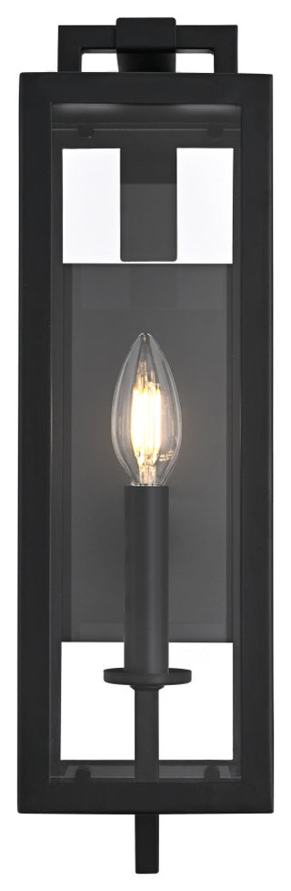 Home Living 5" Outdoor Wall Sconce, Black