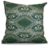 Illuminate Geometric Print Pillow, Green, 20"x20"