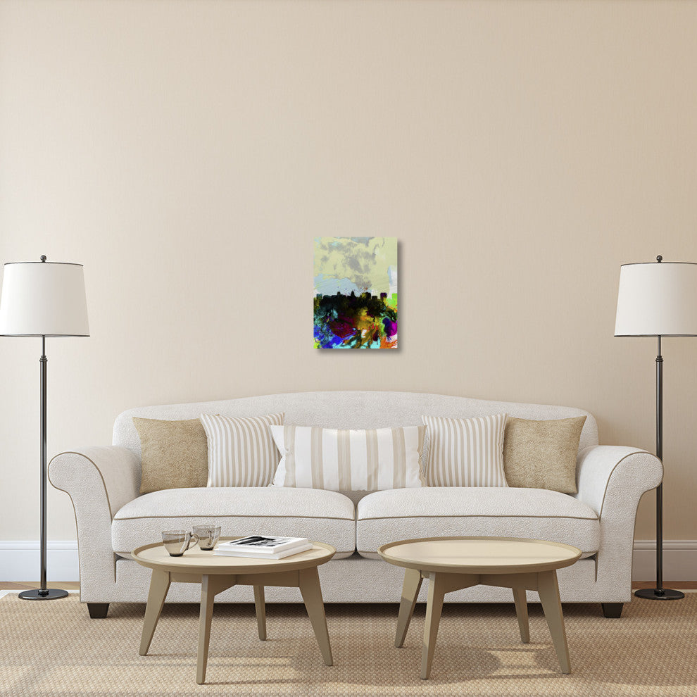 "Madison Watercolor Skyline" Fine Art Print