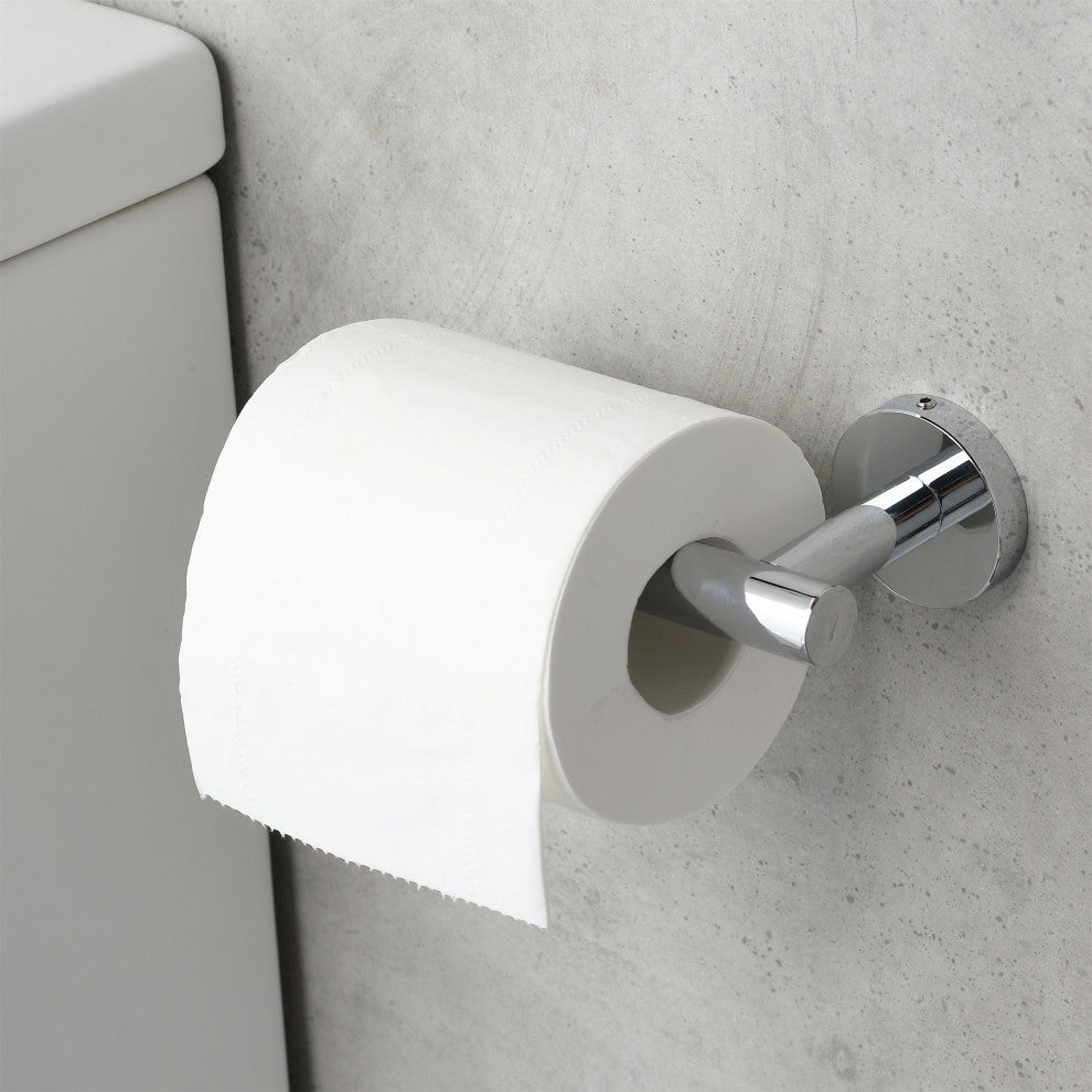 Elizabeth Wall Mounted Toilet Paper Holder in Chrome (Set of 2)