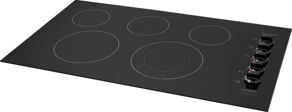 Frigidaire FFEC3625U 37"W 5 Burner Electric Cooktop - Black