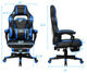 Goplus Massage Gaming Chair Reclining Computer Office Chair with Footrest Blue
