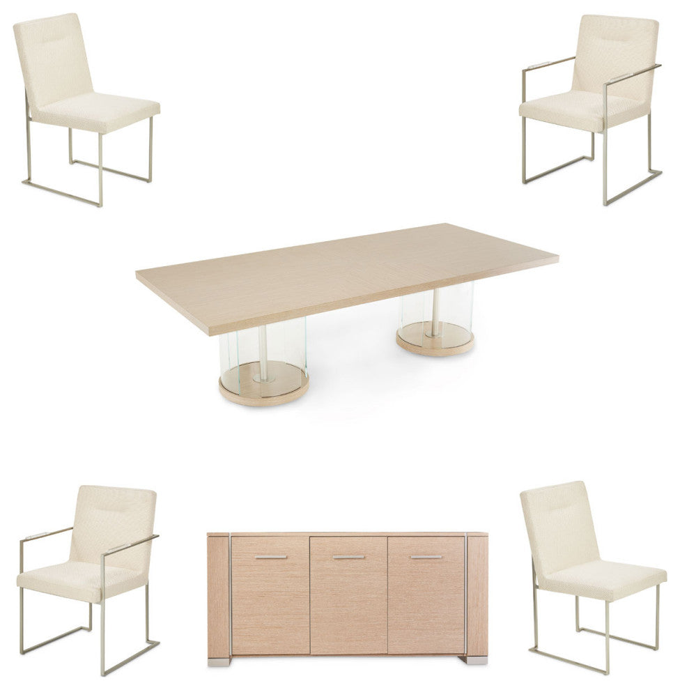 AICO Furniture Laguna 6 Piece Dining Table Set