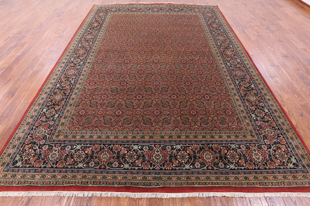 9' 0" X 12' 1" Persian Hill Herati Handmade Wool Rug - Q13161