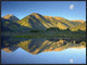 "Moon and Twin Peaks reflected in lake, Colorado"  by Tim Fitzharris, 33x25"