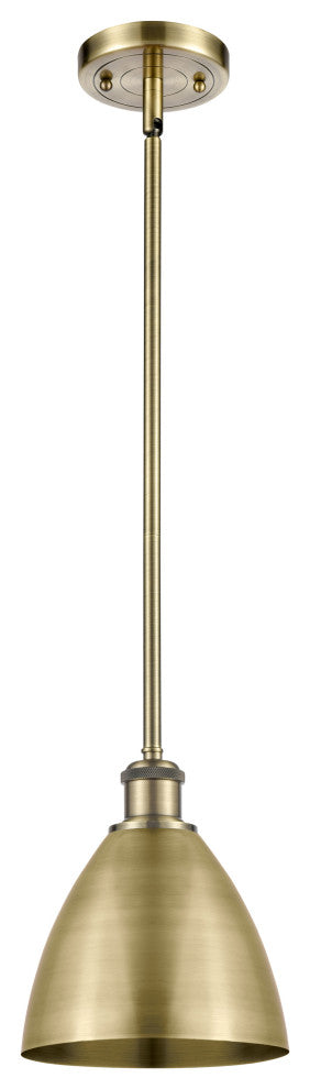 Ballston Dome Pendant, Antique Brass, LED