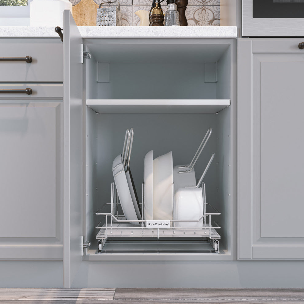 Home Zone Living Pull Out Drawer Cabinet Organizer, 17 in. W x 20 in. D
