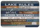 Lake Rules Kitchen Mat