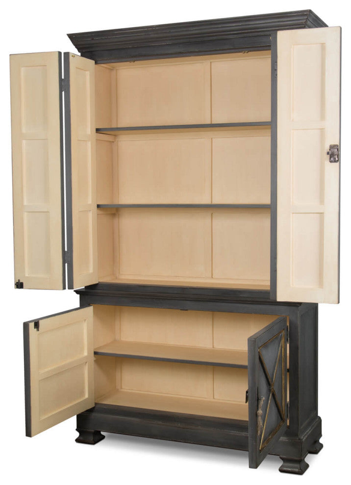 Provincial Painted Tall Bookcase - Grey