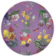 Flora Fauna Orchid 16" Round Pebble Placemat, Set of 4