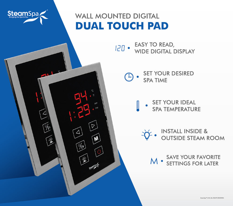 Royal Touch Panel Control Kit, Brushed Nickel