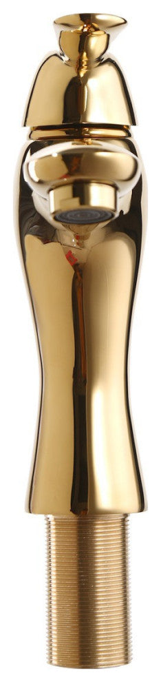 Bathroom Single Hole Faucet Brass Total Height 7" Height, 4" From Spout