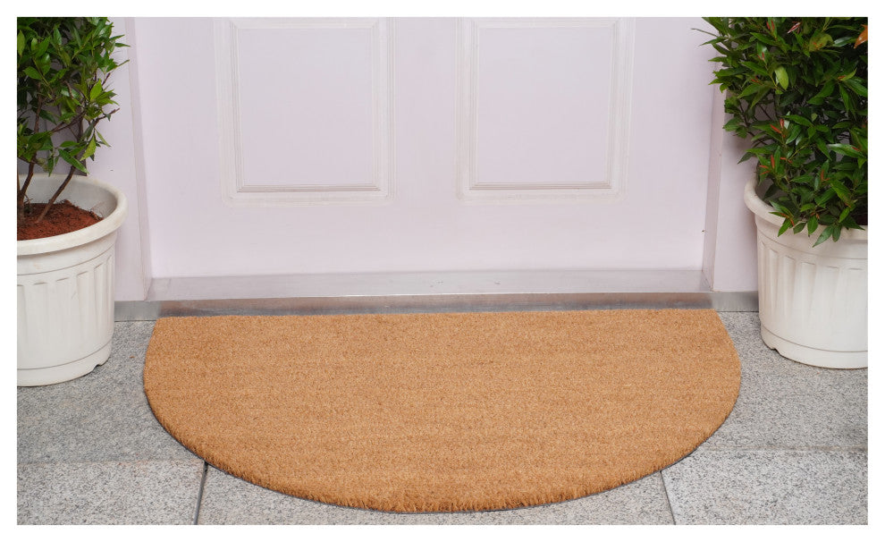 Natural Coir & Vinyl Doormat, 24" X 36" Hc