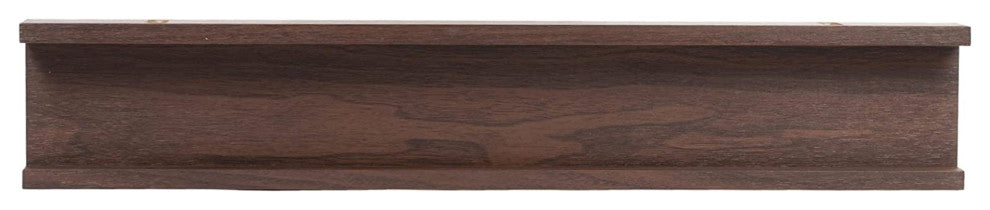 Edge 23" Photo Frame Floating Wall Shelf, Brown
