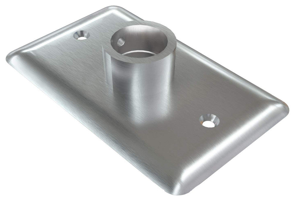 Wall Plates, Compatible with Heatgene Flat Bar Towel Warmers Only, Brush Polish