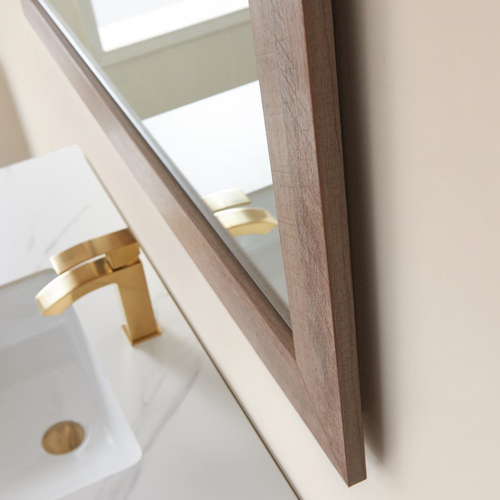 Cuenca Rectangular Wall Mount Mirror, North American Logs, 48"