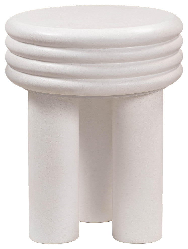 Delta Ivory Concrete Side Table