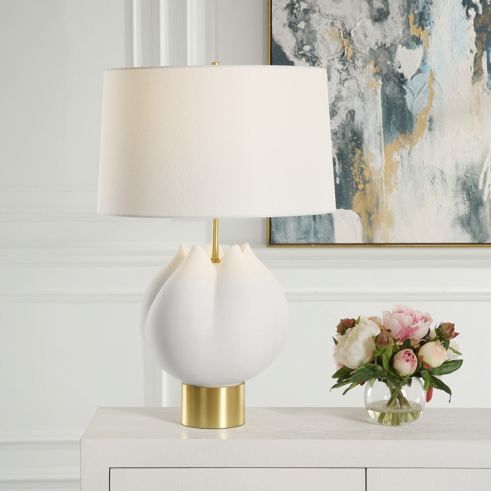 Uttermost In Bloom White Table Lamp