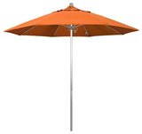 9' Venture Series Patio Umbrella With Sunbrella 2A Tangerine Fabric