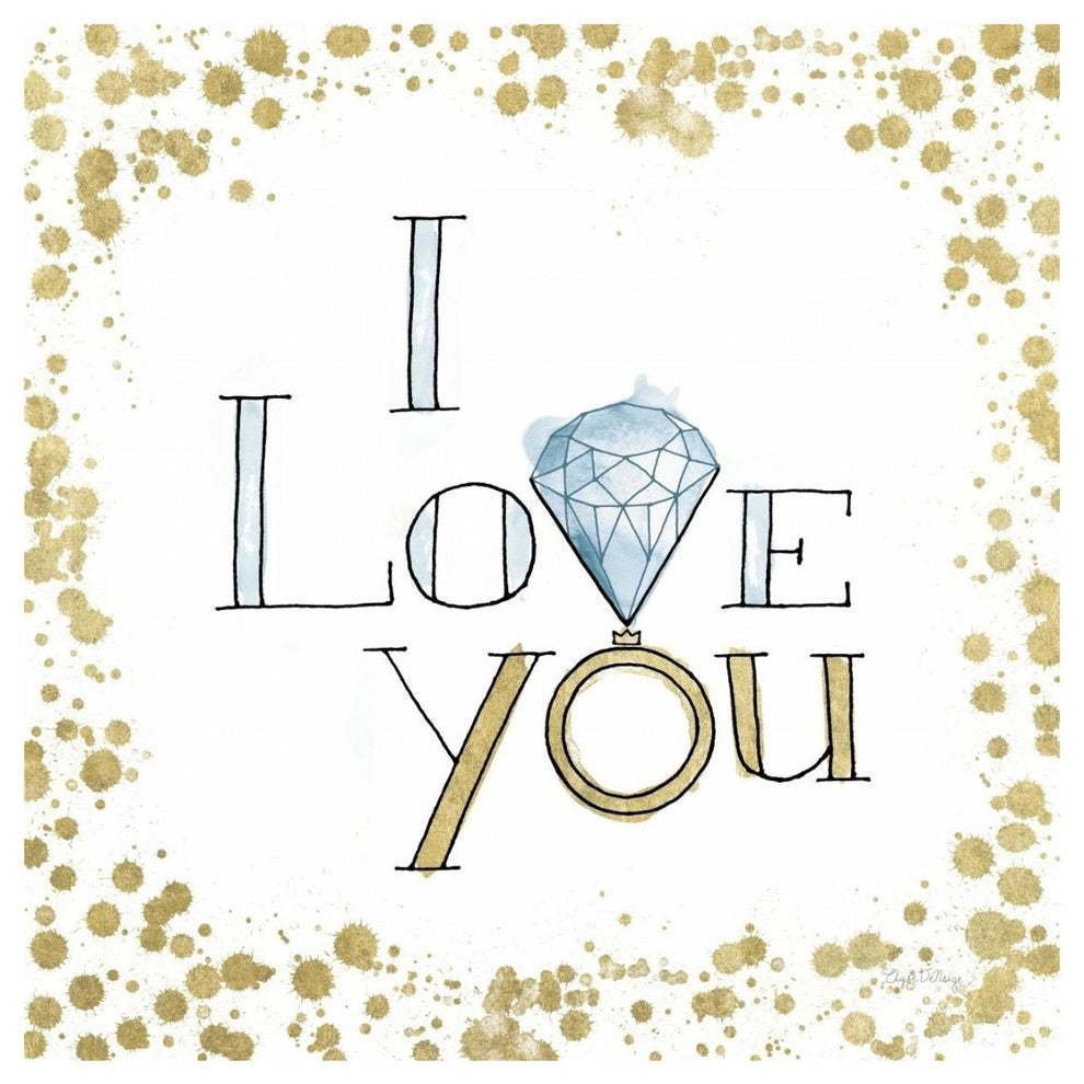 "Love Rocks I" Digital Paper Print by Elyse DeNeige, 20"x20"