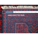 Deep and Saturated Red, Hand Knotted Afghan Khamyab Soft Wool Rug, 5'8"x7'5"