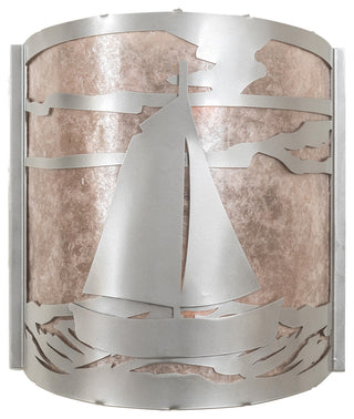 12 Wide Sailboat Wall Sconce