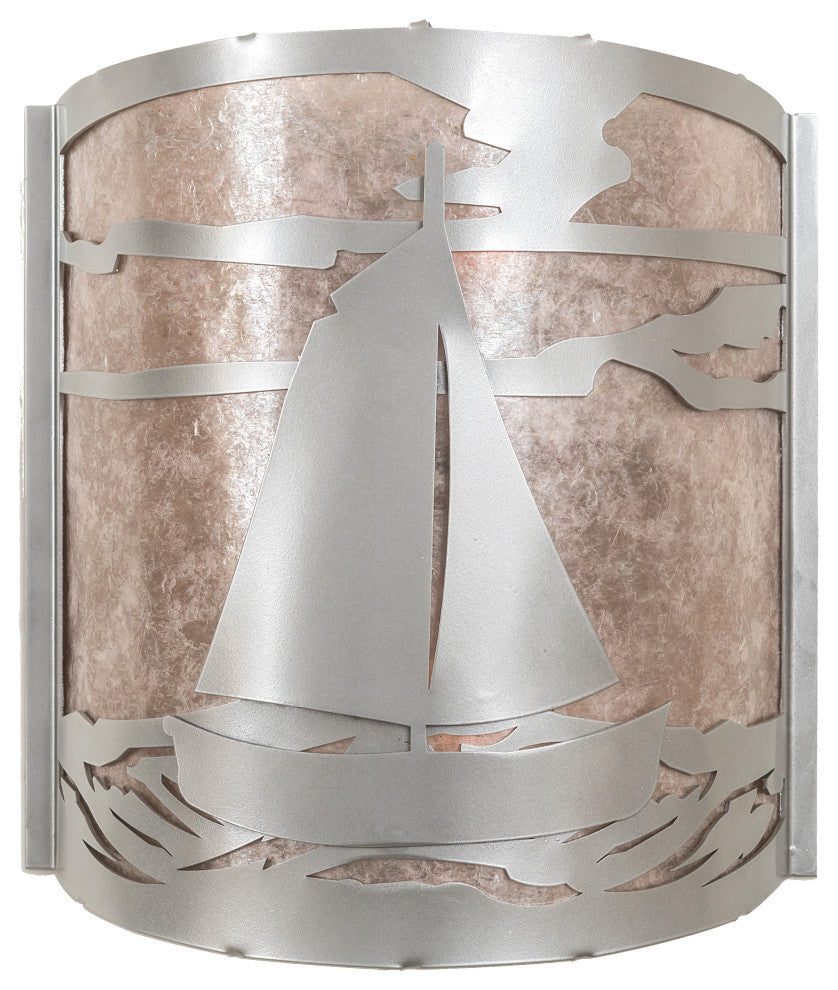 12 Wide Sailboat Wall Sconce