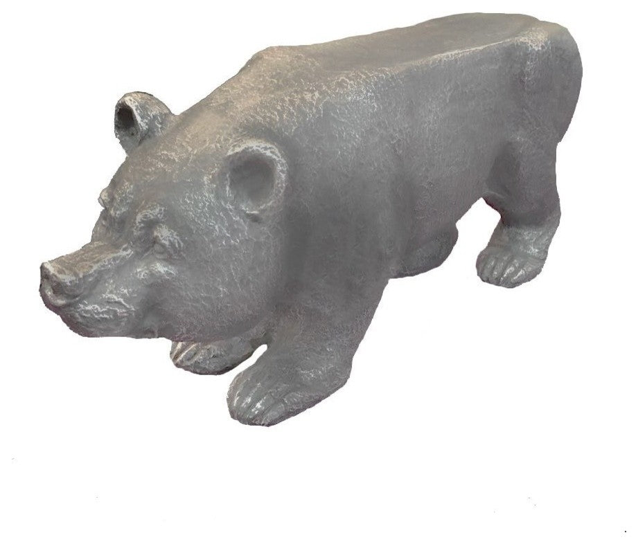 Stone Garden Bear Bench