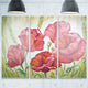 "Poppies in Wheat" Metal Wall Art, 3 Panels, 36"x28"