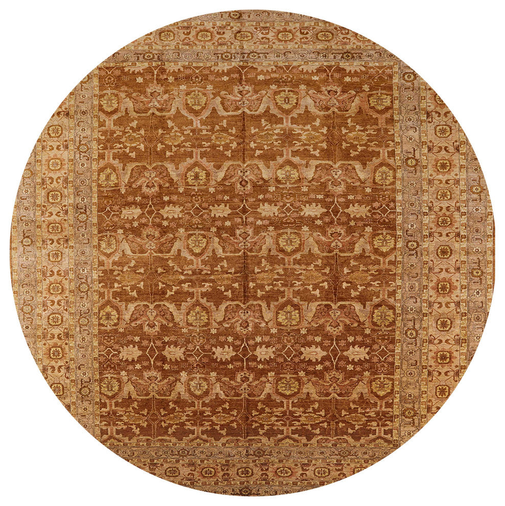 Ahgly Company Indoor Round Mid-Century Modern Area Rugs, 7' Round