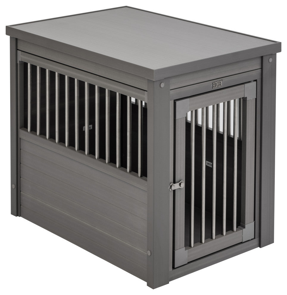 ECOFLEXÂ® Dog Crate End Table - Grey, Gray, Medium