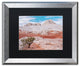Michael Blanchette 'Tree on Brain Rocks' Art, Silver Frame, Black Mat, 20x16
