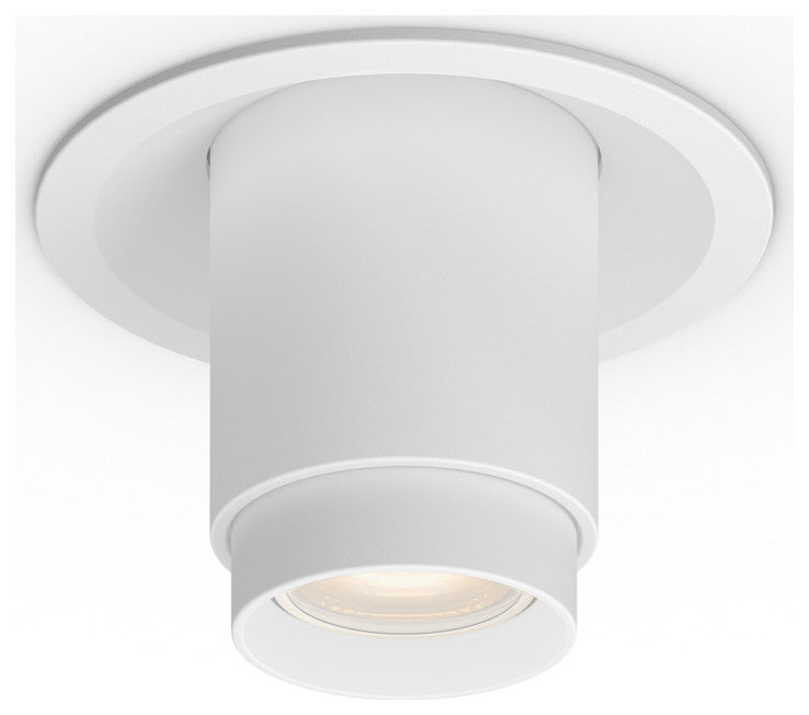 Aperture 3"5CCT Multi Functional Recessed Light With Adjustable Head, White