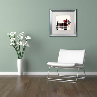Color Bakery 'Scotty II' Matted Framed Art, Silver Frame, White Mat, 11x11