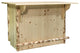 Montana Collection Bar With'' Rail, Clear Lacquer Finish