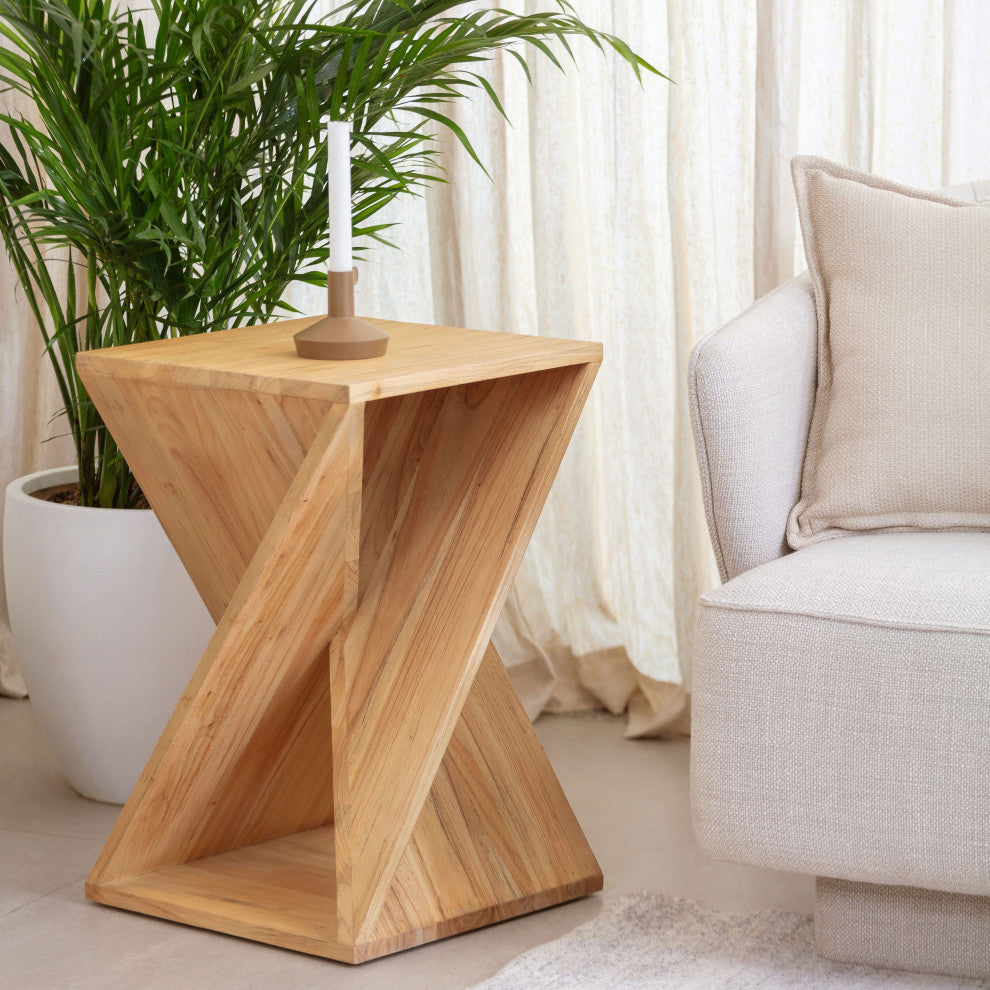 Bungalow Mindi Side Table, Brown
