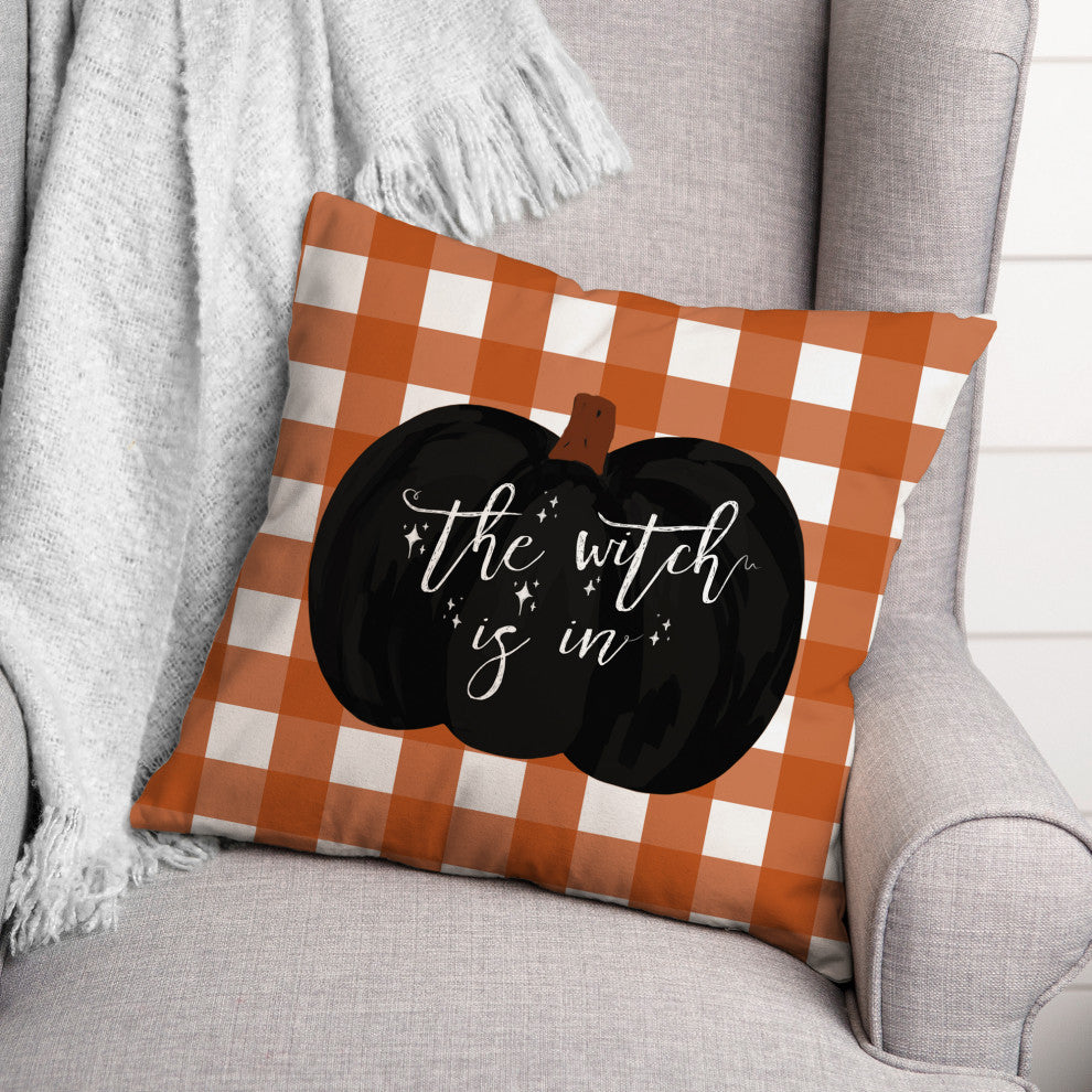 The Witch is, 18x18 Spun Poly Pillow