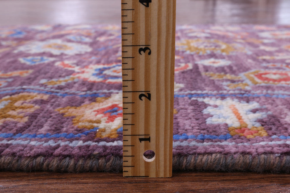2' 7" X 7' 10" Hand-Knotted Turkish Oushak Wool Runner Rug - Q13675