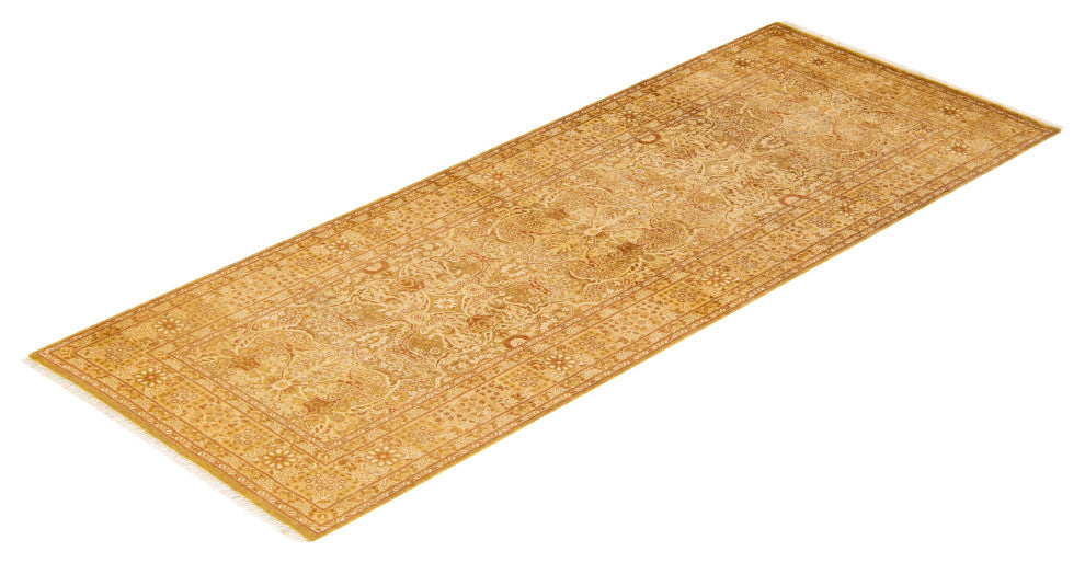 Mogul, One-of-a-Kind Hand-Knotted Area Rug Green, 3' 0 x 8' 0