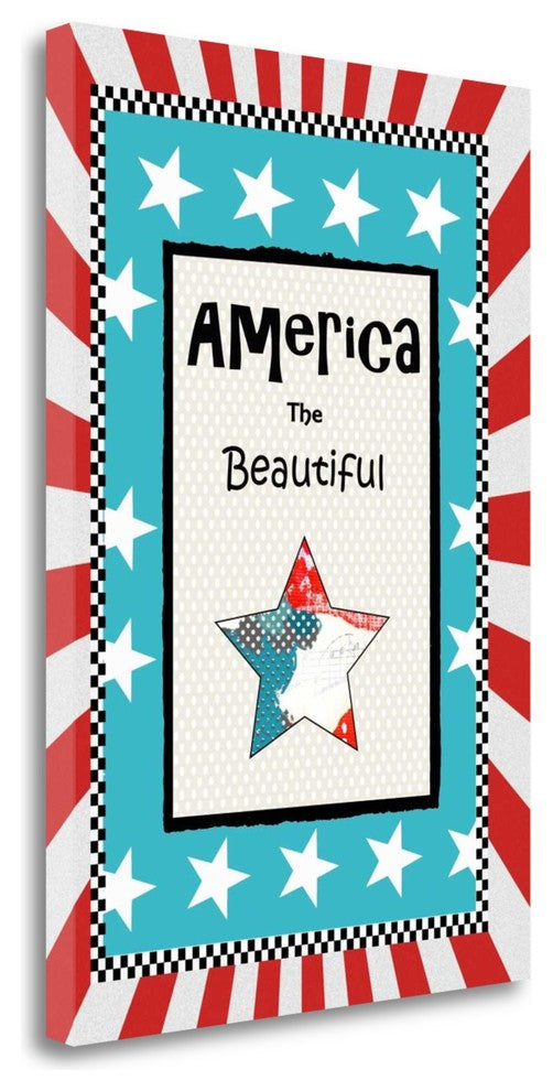"America The Beautiful" By Sarah Ogren, Giclee Print on Gallery Wrap Canvas