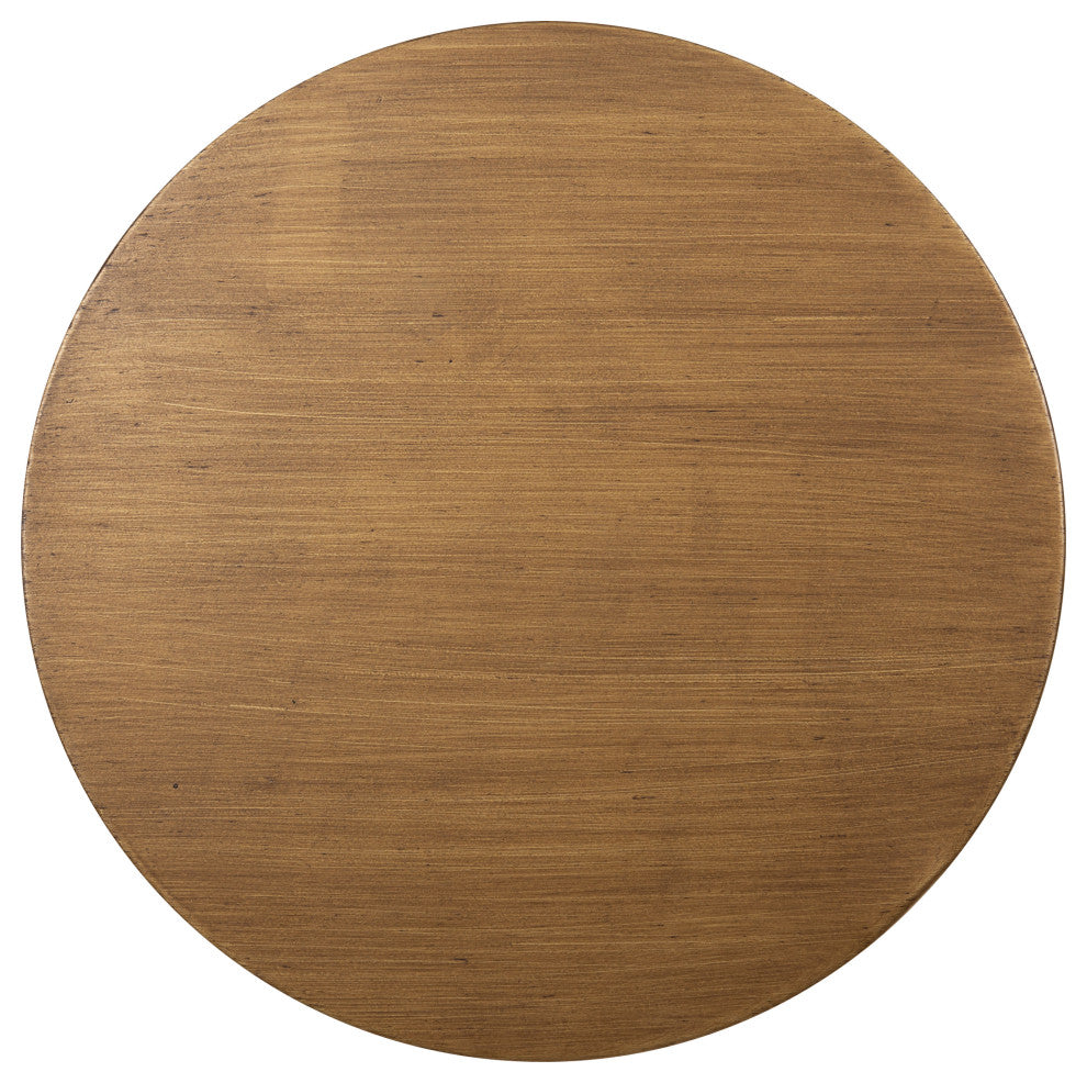 Stratton Pedestal Table, Gold, 13x13x26