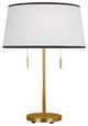 Ellison 2-Light Indoor Desk Lamp, Burnished Brass Gold