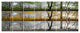 Three Seasons Forest Panorama, Landscape Canvas Art Print, 83"x32", 7 Panels