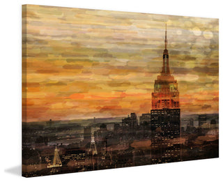 "Bronze Night" Print on Canvas, 18"x12"