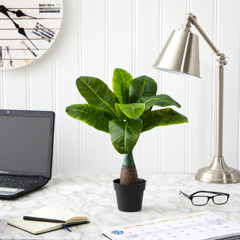 16" Mini Banana Artificial Plant