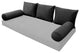 STYLE V3 Twin Velvet Knife Edge Indoor Daybed Bolster Pillow |COVER ONLY| AD350