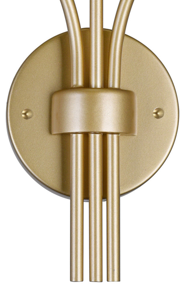 Element 1 Light Wall Light With Sun Gold Finish