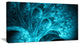 Magical Blue Psychedelic Forest, Abstract Canvas Art Print, 32x16